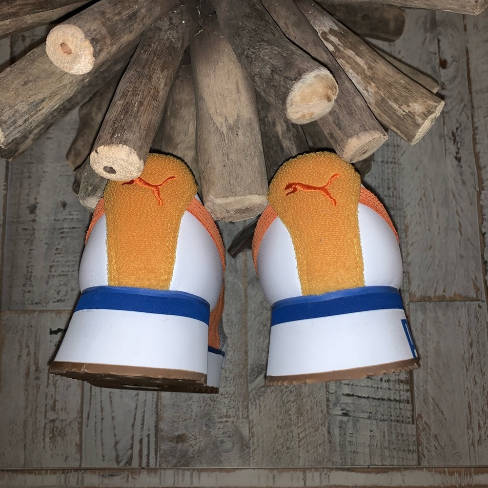 🔥PUMA ROMA🔥 AMOR WMN SNKRS -White/Mandarin 🔥 - Picture 4 of 8